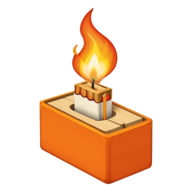 home light match box sticker