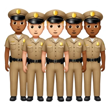 Male corrections officers  sticker