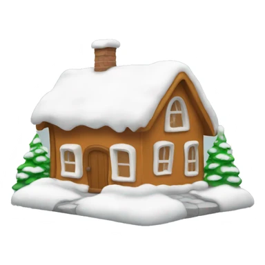 A Ginger House with a snow in top sticker