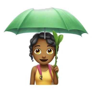 ranita en dia lluvioso  sticker