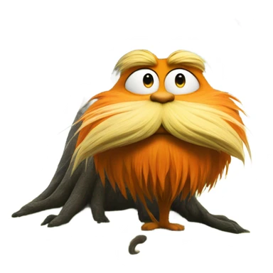 the lorax with a tree sticker