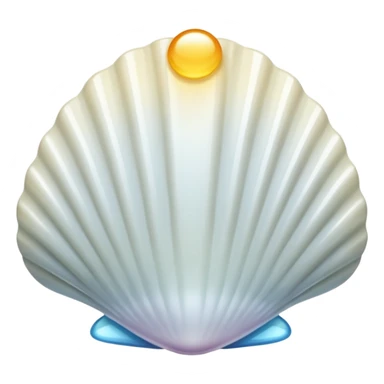 Coquille blanc sticker
