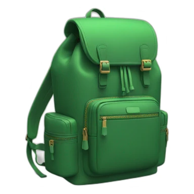 small backpack green sticker