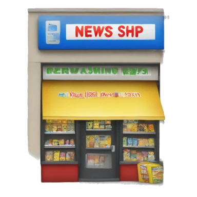 newsagents, corner shop sticker