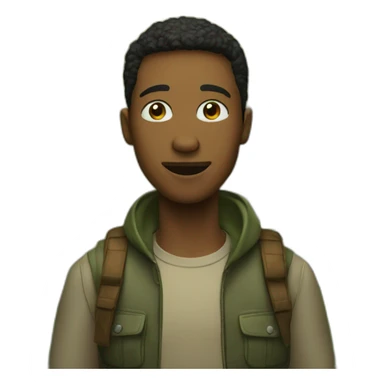 freind in woods sticker