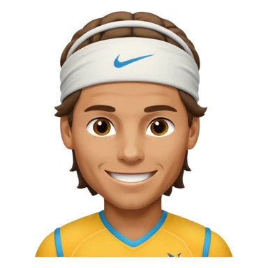 rafael nadal half body with head band,half body sticker