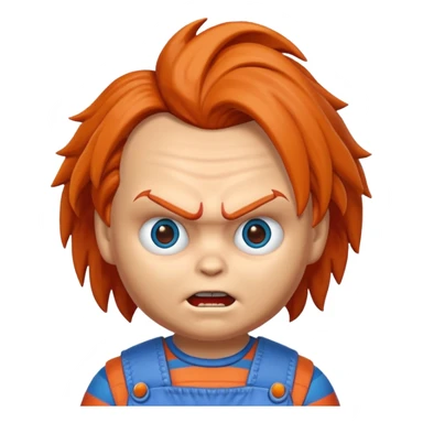 Un emojin de chuky sticker