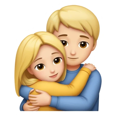 A hug sticker