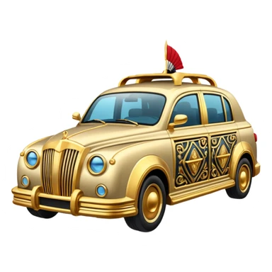 Egyptian STYLE car with Gold Details sticker