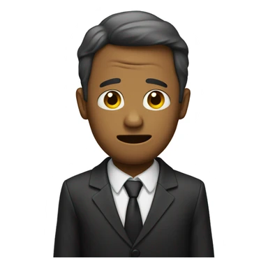 sad man in suit holding out his arms sticker