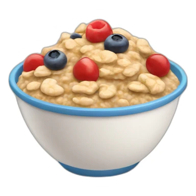 oatmeal with toppings sticker