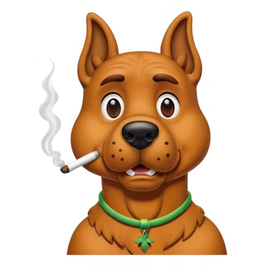 Scooby-Doo smoking weed  sticker