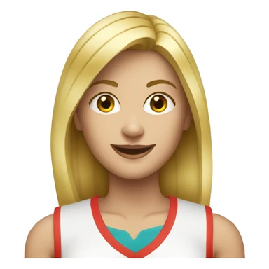 Sport blonde nutritionist sticker