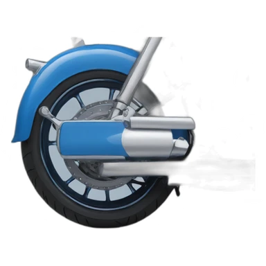 Jack White on a blue motorcycle  sticker