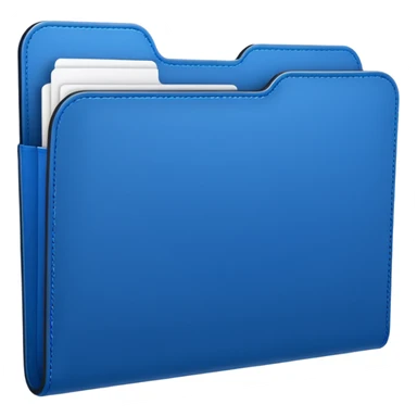 블루 컬러의 폴더 (세련되게) sticker