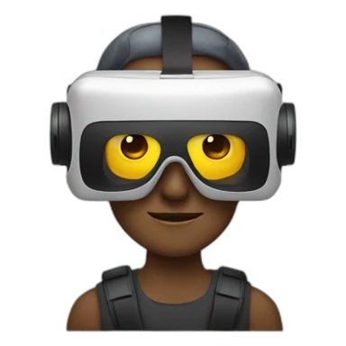 men wearing virtual reality glasses sticker