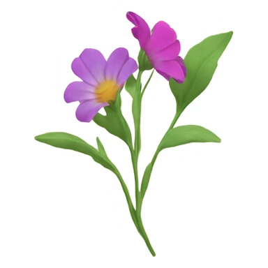 flowers pressing in a book  sticker