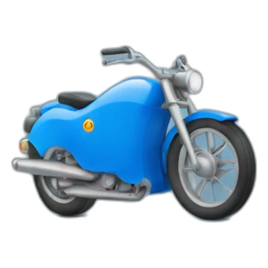motorcycle blue gas tank sticker