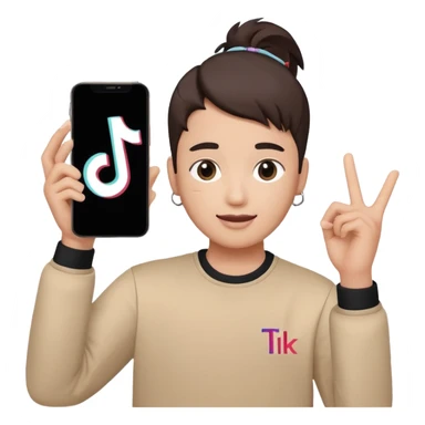 Verificación de tik tok sticker