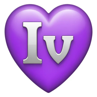 The Letter “i” inside a Purple Heart sticker
