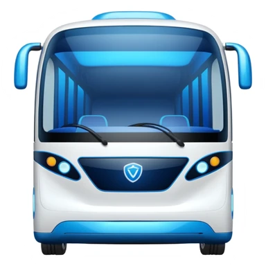 cyber clean luxury futuristic self driving bus auto vehicle sticker