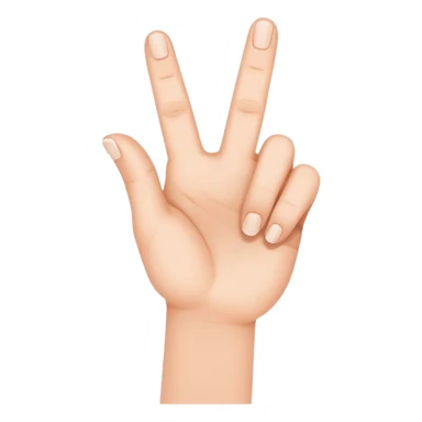 fingers forming a hashtag symbol sticker