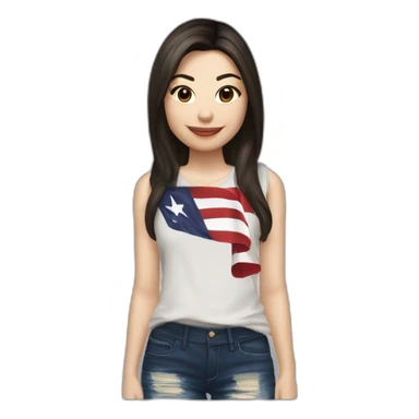 Miranda cosgrove avec drapeau transgenre sticker
