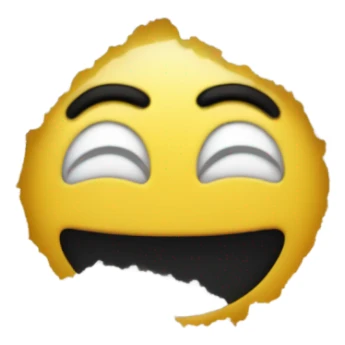 Sneezing emjoi with pile of salt sticker