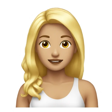 Beautiful blonde Girl   sticker