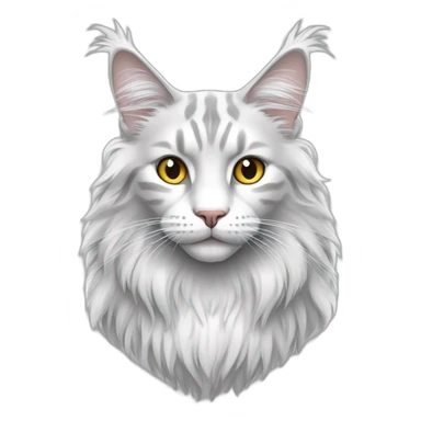 silver-white-maine-coon sticker