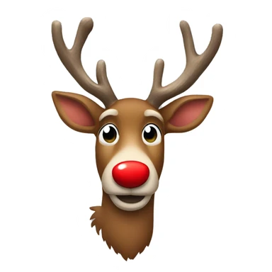 Red Nosed Reindeer sticker