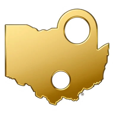 Ohio state outline sticker