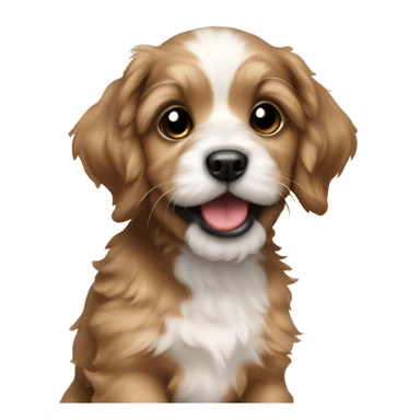 Cute puppy havapoo sticker