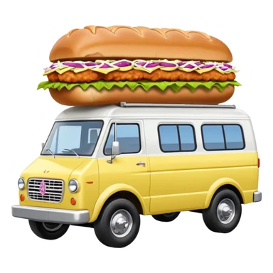 Barbie’s insanely hot chicken sandwich Extended length Sprinter 4500 van high roof off road rally delivery truck capable of rock and desert racing  sticker