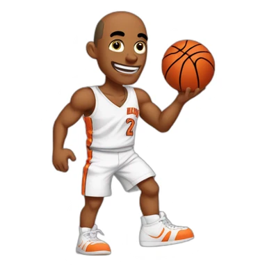 dexter from dexter's lab playing basketball sticker