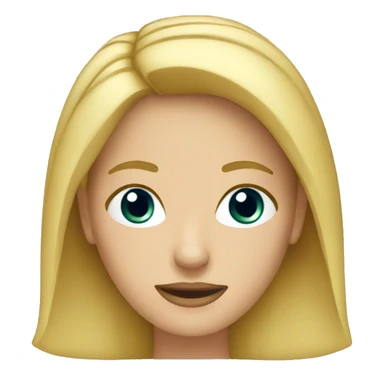 female blonde teacher sticker