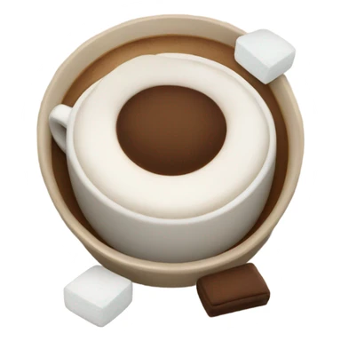Coffee is marshmallows sticker