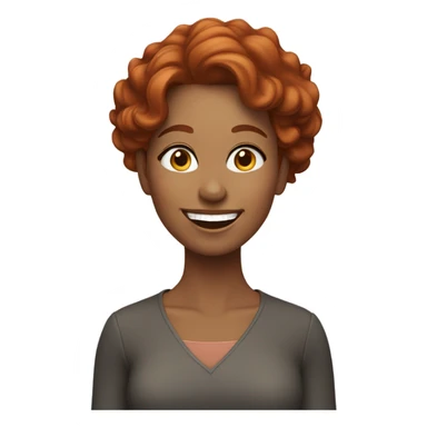 👩🏼‍🦰😍 sticker