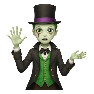 Child magician Zombie sticker