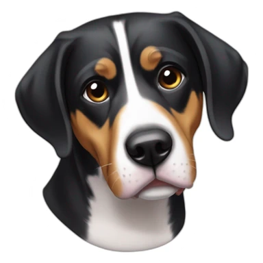 Eating Entlebucher zennenhund sticker