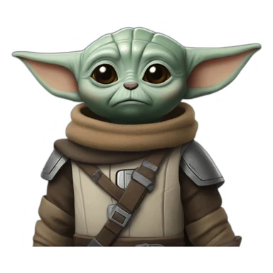 Grogu the mandalorian sticker
