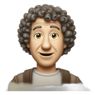 Curly joe of the three stooges sticker