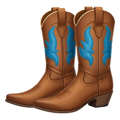 Cowboy boots sticker