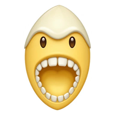 Sharp fang tooth only sticker