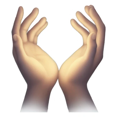 Healing hands glow  sticker