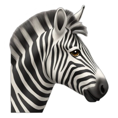 zèbre qui câline un gnou sticker