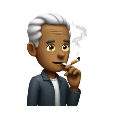 smoking a cigarette  sticker