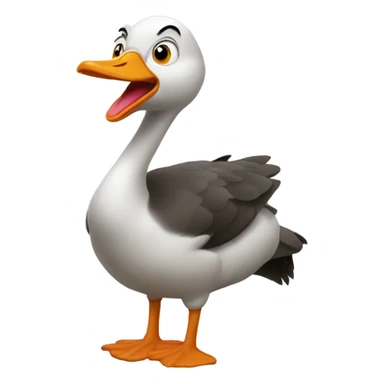 Crazy loco goose sticker