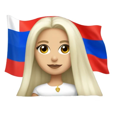 Lady gaga russian flag sticker