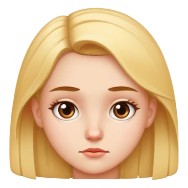 Girl side eyeing sticker